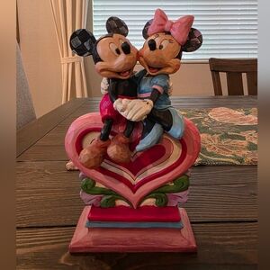 Mickey and Minnie Heart Figurine JIM SHORE